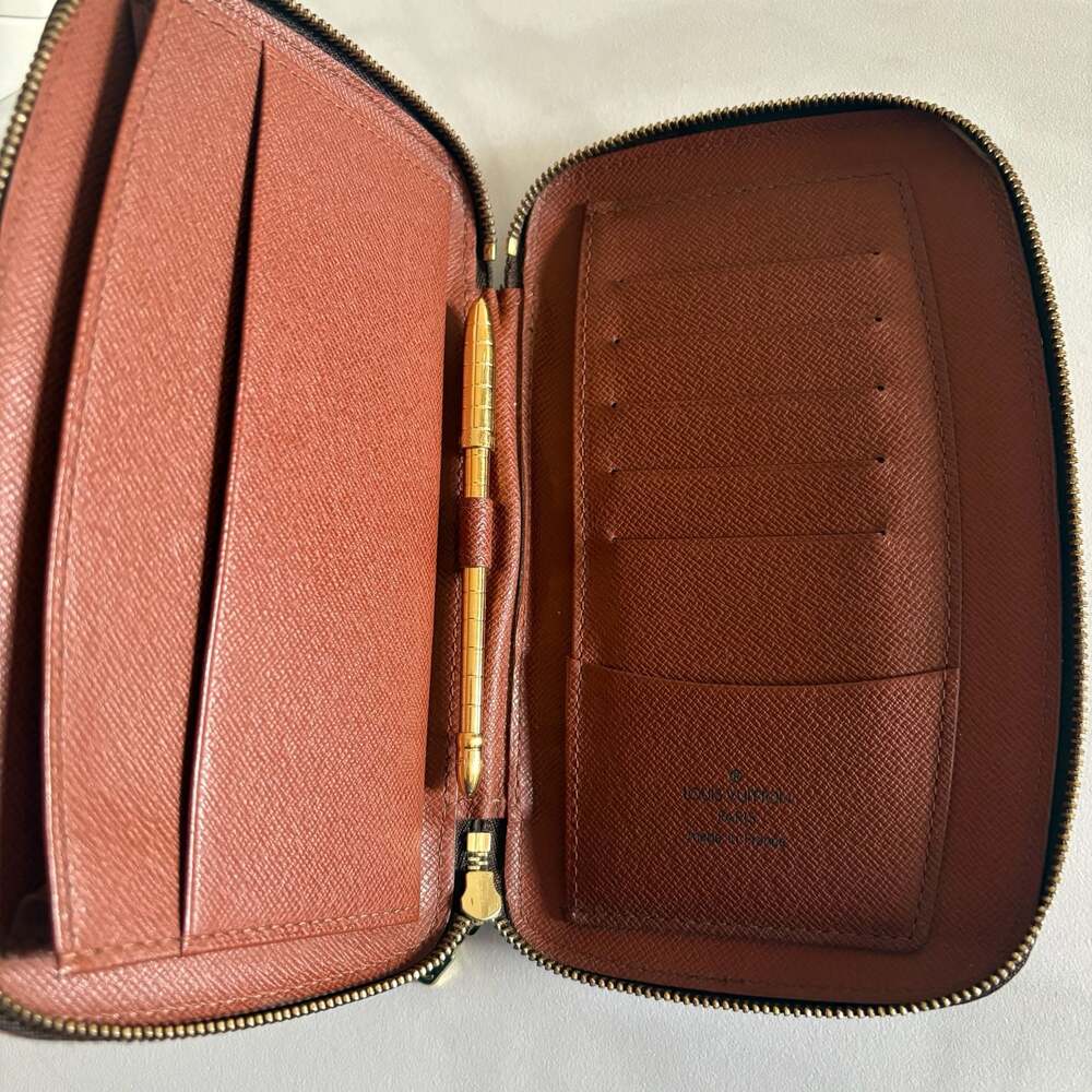 Louis Vuitton Monogram Canvas Zippy Organizer Wallet with Pen